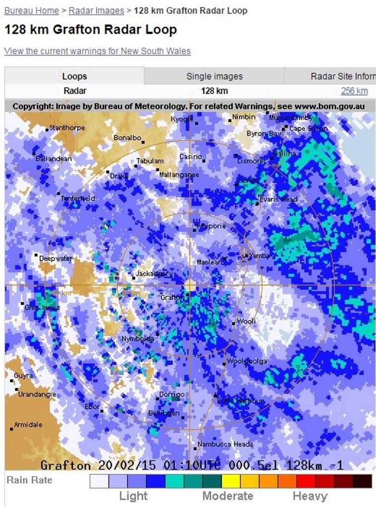 BOM radar 12.20pm Friday. BOM radar 12.20pm Friday.